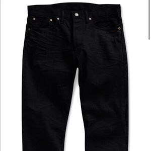 Japanese Woven Selvedge Black Denim Pants
